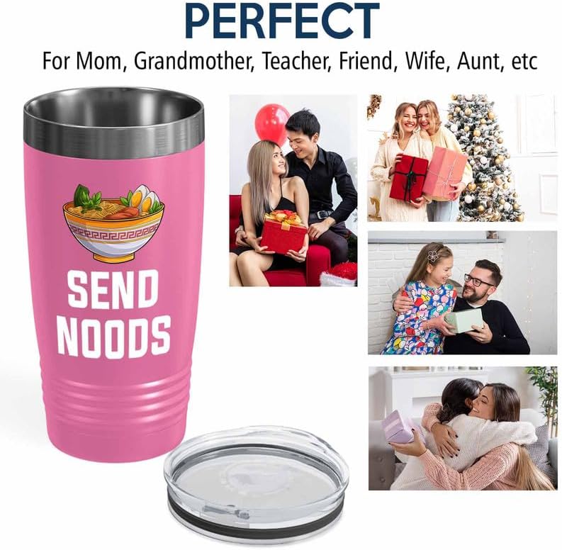 Miniatura 6 de Ramen Lover Pink Edition Vaso de 20 oz - Enviar fideos - Food Lovers pollo, calabaza, despensa vegana fideos picantes