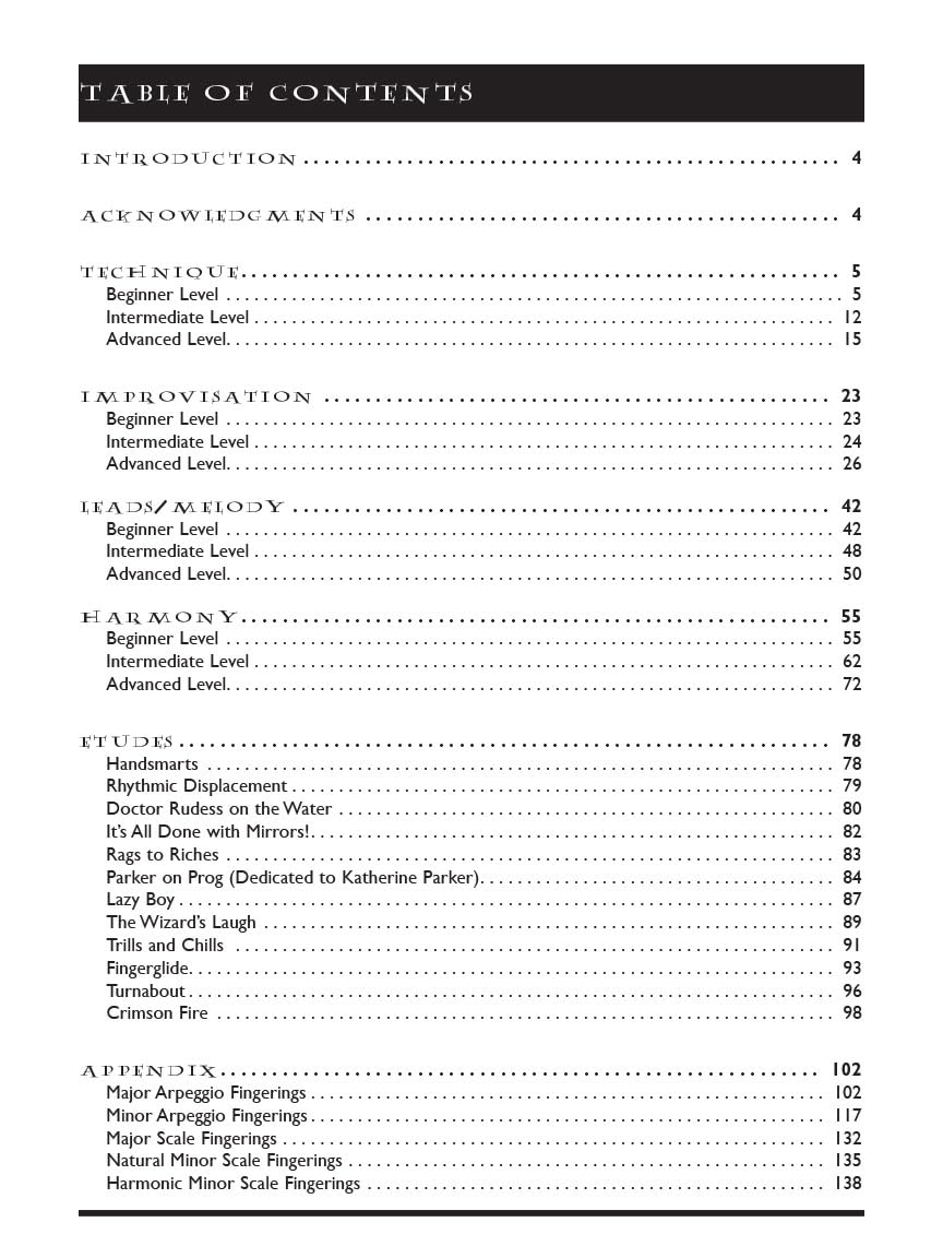 Total Keyboard Wizardry: A Technique and Improvisation Workbook