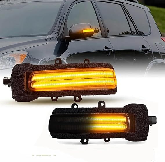 Wing Mirror Light For Daihatsu For Terios J200 F700 2006-2016 LED Side Mirrors Dynamic Turn Signals(Black)