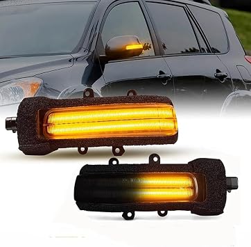 Wing Mirror Light For Daihatsu For Terios J200 F700 2006-2016 LED Side Mirrors Dynamic Turn Signals(Black)