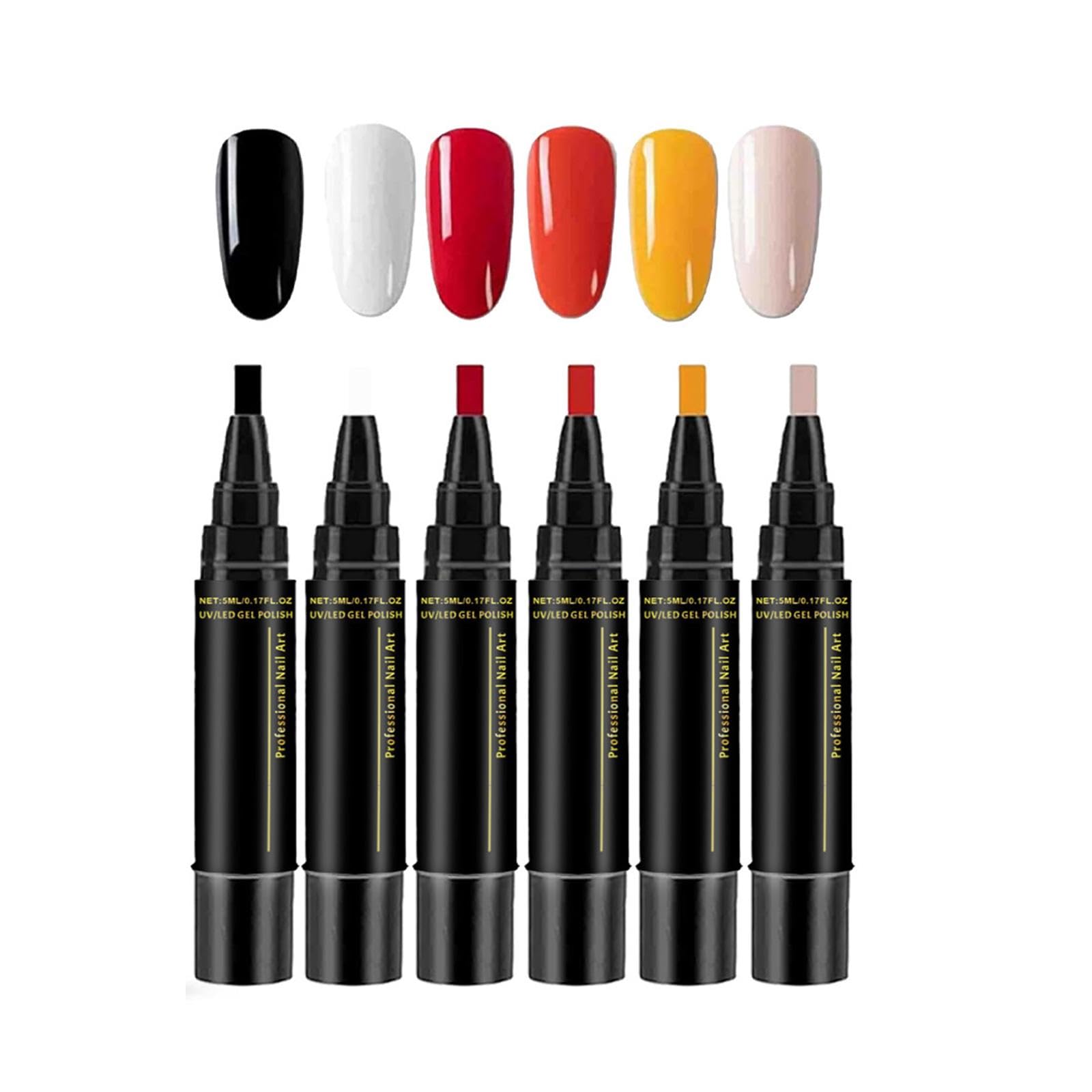 6 Pieces Nail Polish Pen Home Portable Quick Drying Multicolor Nail Art Pens Style C|Health & Beauty|Nail Care, Manicure & Pedicure|Nail Art Accessories-image-18