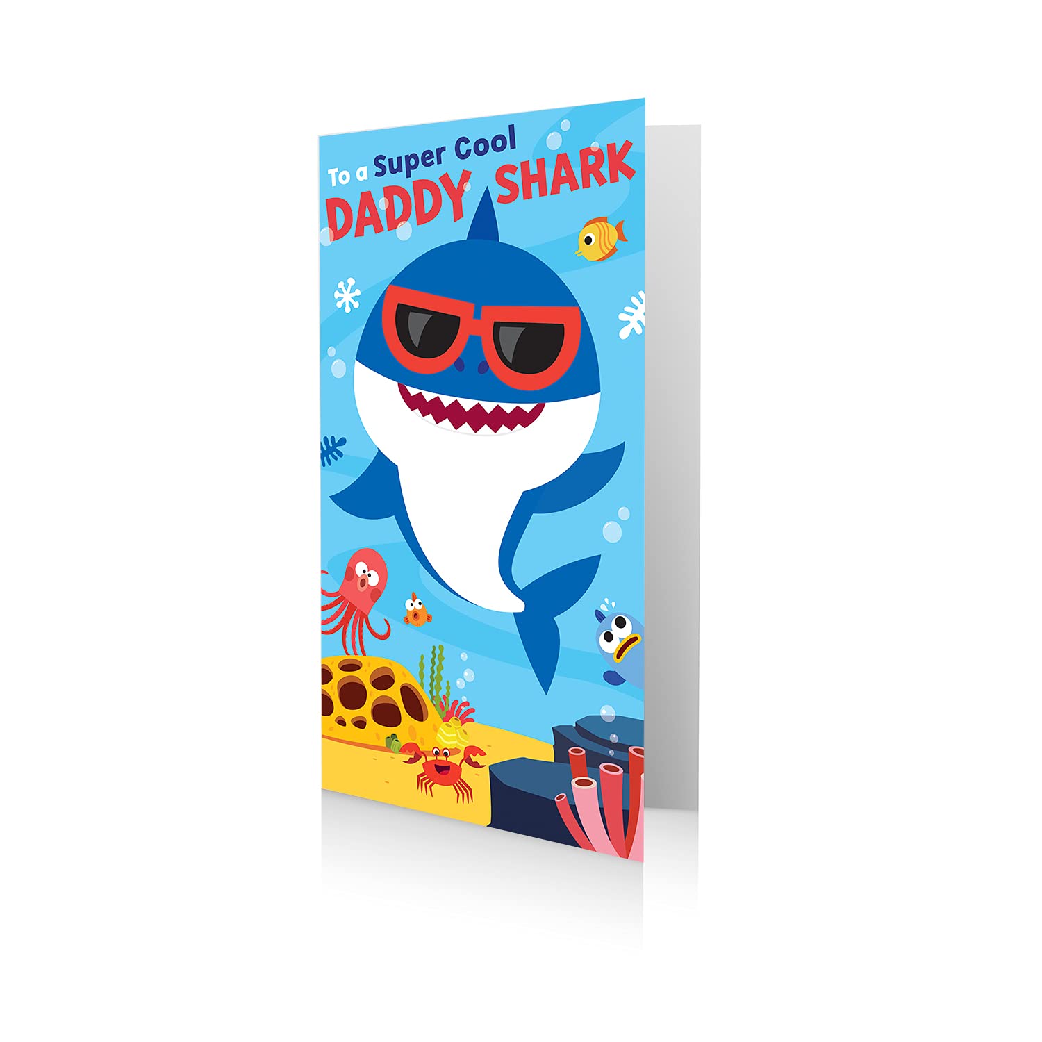 Danilo Promotions,Multi,BSF01 Baby Shark Fathers Day Card For Your Daddy