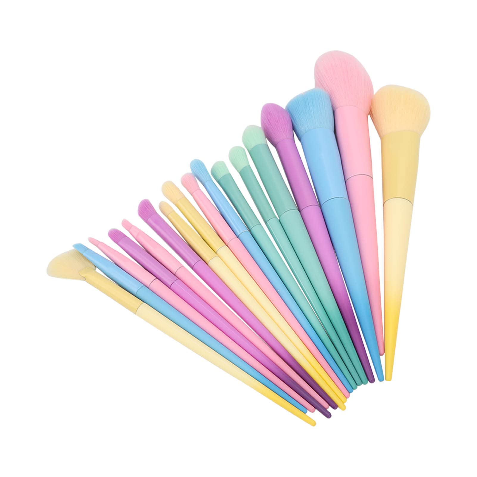 Makeup Brushes Set 17 Pcs Soft Thick Aluminum Tube Cosmetic Brush Kit for Dating Party Outdoor