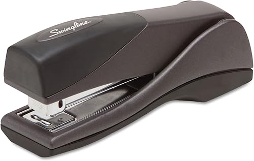 Miniatura 1 de Swingline 87815 Optima Grip - Engrapadora compacta, media tira, capacidad para 25 hojas, grafito
