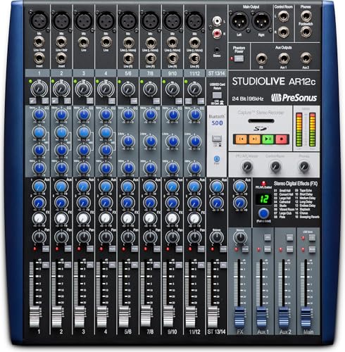PreSonus StudioLive AR12c Analog Mixer with Studio One Pro Software