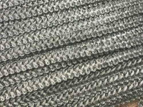 Vintage Metallic Trim Silver Scallop 3/8