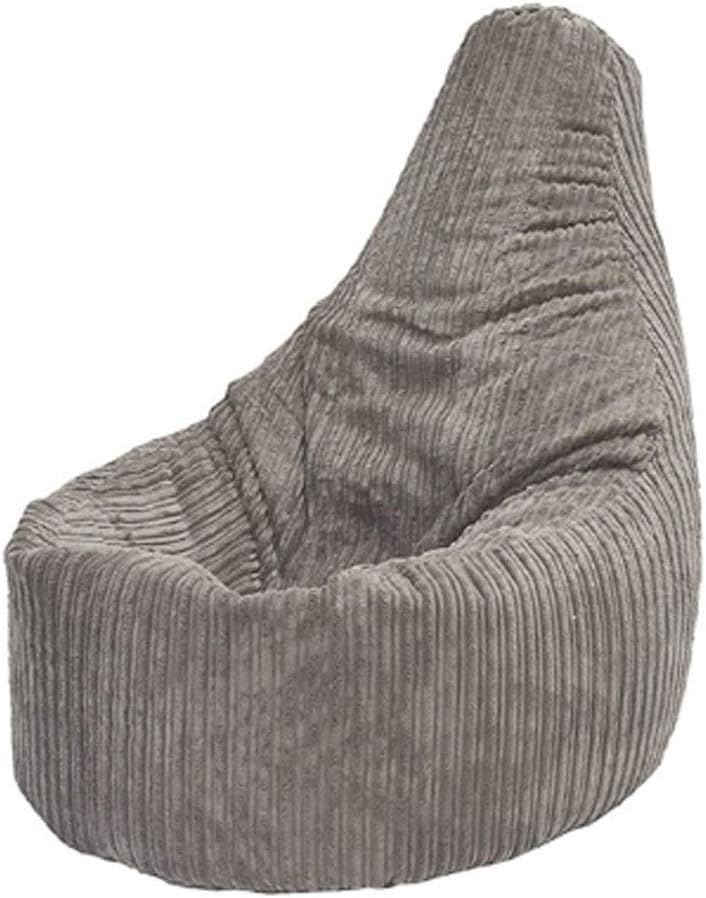 Lazy Sofa Cover No Padded Chair Flannel Recliner Bean Bag Sofa Room Furniture(Black)