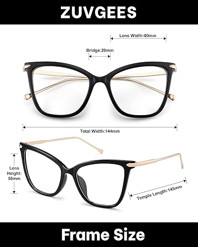 Miniatura 4 de Murddoa Paquete de 4 lentes de lectura para mujer, diseño de ojo de gato de gran tamaño, con bloqueo de luz azul, marcos de lentes de moda, lector