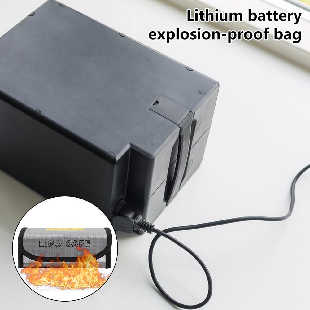 Lipo Safe Bag,Lipo Batteria Batteria Borsa,Antifuoco Antiesplosione Batteria Protezione Borsa,Lipo Batteria Safe Bag per Charge e Caricare