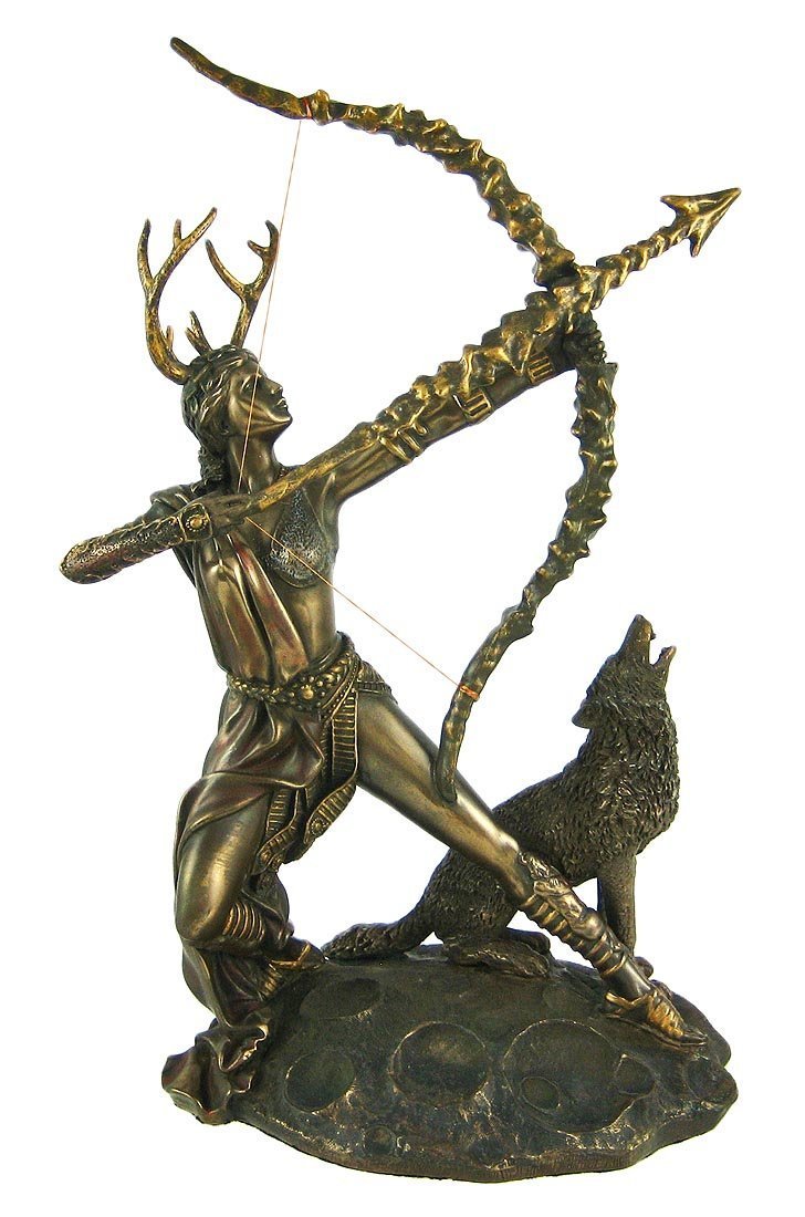 Pacific Giftware Bronzed Finish Artemis Moon Goddess Greek Statue Diana by