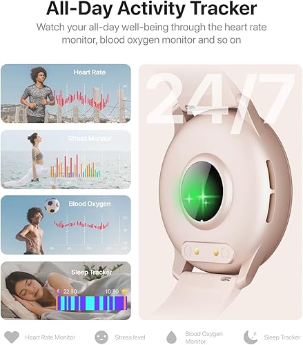 Miniatura 3 de Reloj inteligente para mujeres y hombres, responder, hacer llamadas, respuesta rápida de texto, voz AI, reloj inteligente para teléfonos Android,