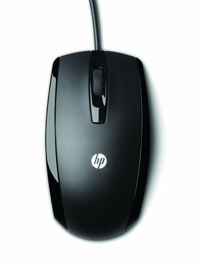 HP X500 Wired USB Optical Mouse with 3 Buttons Clickable Scroll Wheel