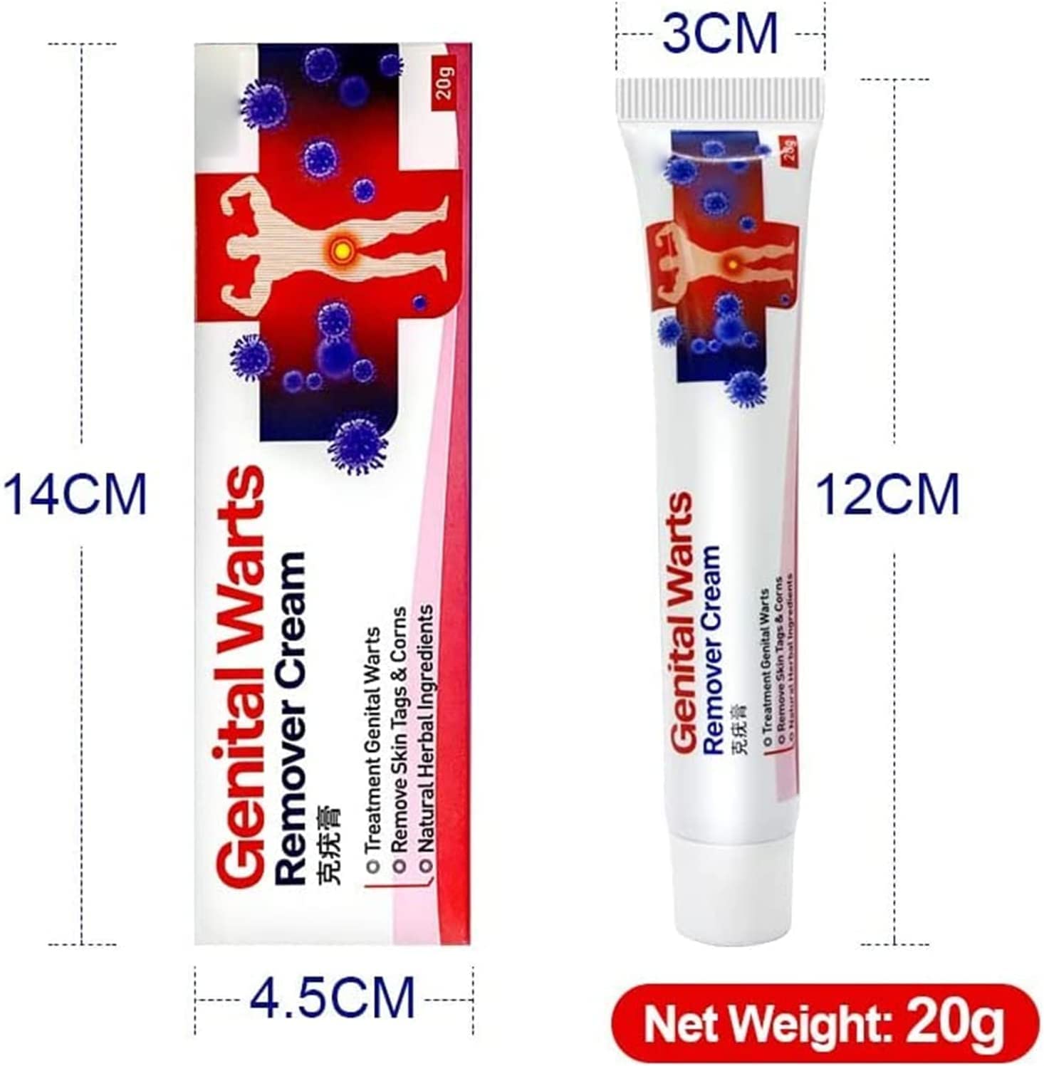 Remover Wart Ointment Genital Genital Vulva Condyloma Acuminatum,Remover Wart Ointment Genital, Genitals Wart Treatment Cream, Plantar and Genital Wart Treatment (2pcs)