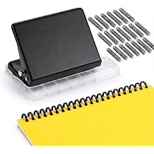 10-Hole Punch Binding Machine for A4, A5, B5 Planners, Includes 20 Spiral Coils