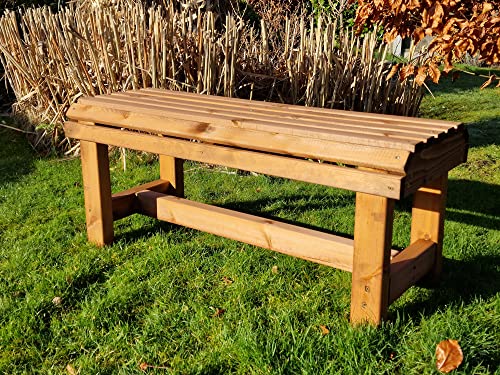 Churnet Valley Garden Bench, Wooden Garden Bench, Outdoor Wooden Bench, Outdoor Bench - Image 2
