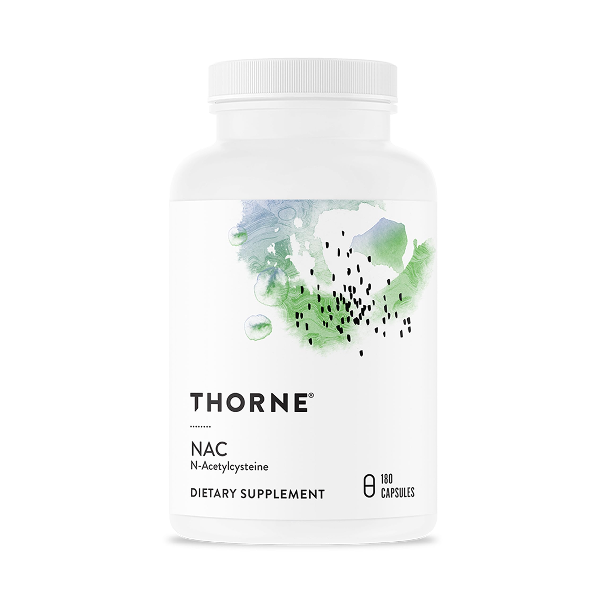THORNE NAC, 500 mg N-Acetylcysteine, Amino Acid Supplement, 180 Capsules | Supports Respiratory & Immune Health, Promotes Liver & Kidney Detox*, Gluten, Dairy & Soy-Free, NSF Contents Certified 180 Count (Pack of 1)