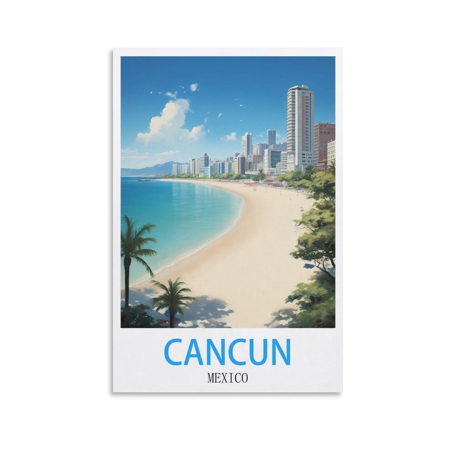Vintage Metal Tin Sign Funny Retro,Cancun Mexico,Decoration for Home Wall Art Kitchen Bar Pub Room Farm Garage Vintage Retro Poster Plaque 15x30cm