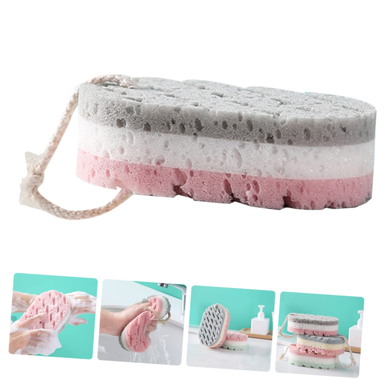 Beaupretty 16piezas Esponjas Exfoliantes Esponjas Para Remoción De Muerta y -