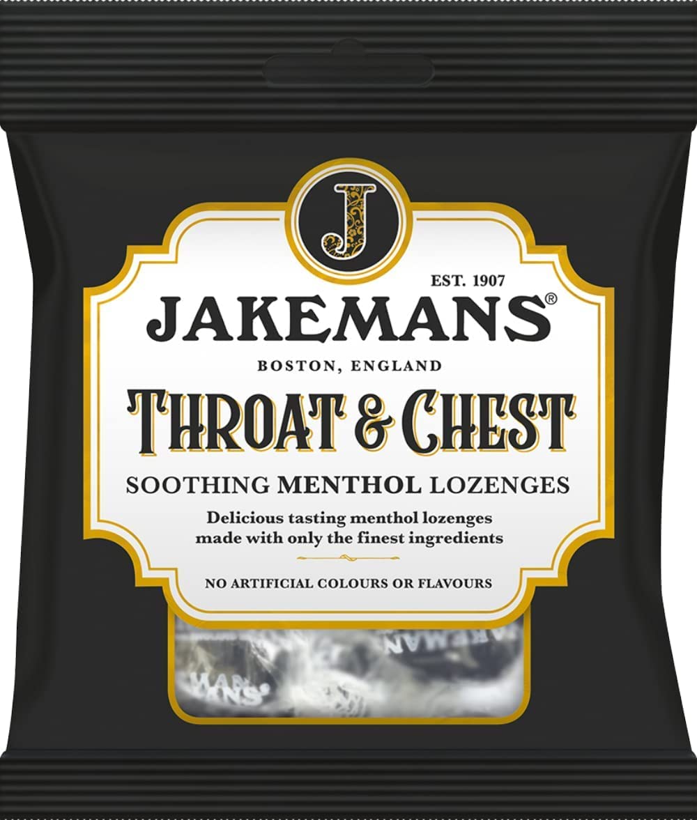 Original Throat & Chest Soothing Menthol Sweets 73g Bag x 6 Packs Gift Bagged by Happy Bees
