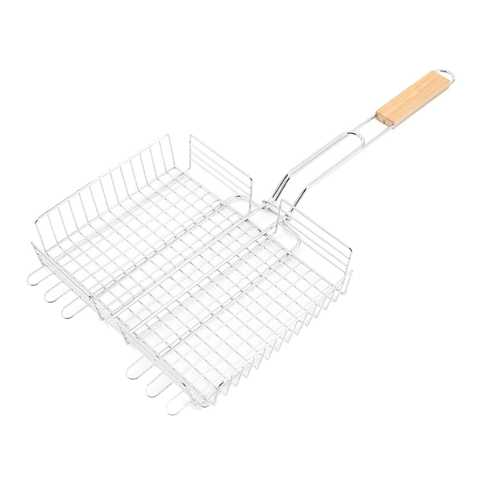 Cesta para Parrilla, Barbacoa, Pescado, Cesta para Asar, Rejilla para Parrilla, Clip para cocinar al Aire Libre, Picnic