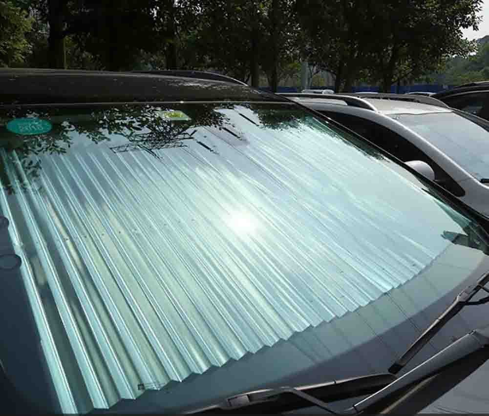 Parasole Per Auto Parabrezza Anteriore Automatico Telescopico Protezione Solare Isolamento Calore Tendine Parasole Auto,70Cm…