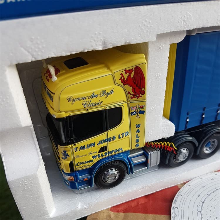 Amazon.com: Corgi for Scania for Topline Curtainside T. Alun Jones