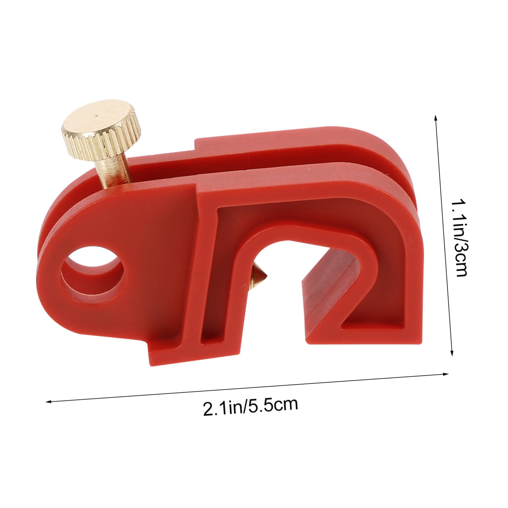 NAMOARLY Miniature Circuit Breaker Lock Labels Accessory Electrical Panel Lock Large Main Breaker Lockout Kit Large Clamps Breaker Safety Lock Breaker Lockout Buckle Pa Nylon Red