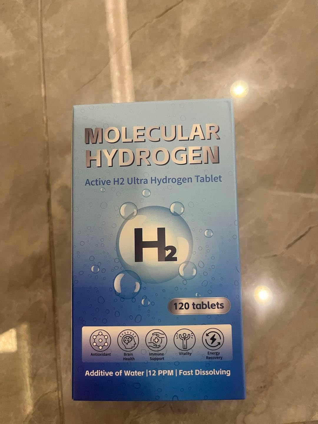 Hydrogen Water Tablets with Magnesium - 12 PPM H2 Molecular Hydrogen Tablets for Drinking Water, Fast-Dissolving, Antioxidant Support for Cellular Vitality, Energy Recovery, Non-GMO, 120 Count - Image 9