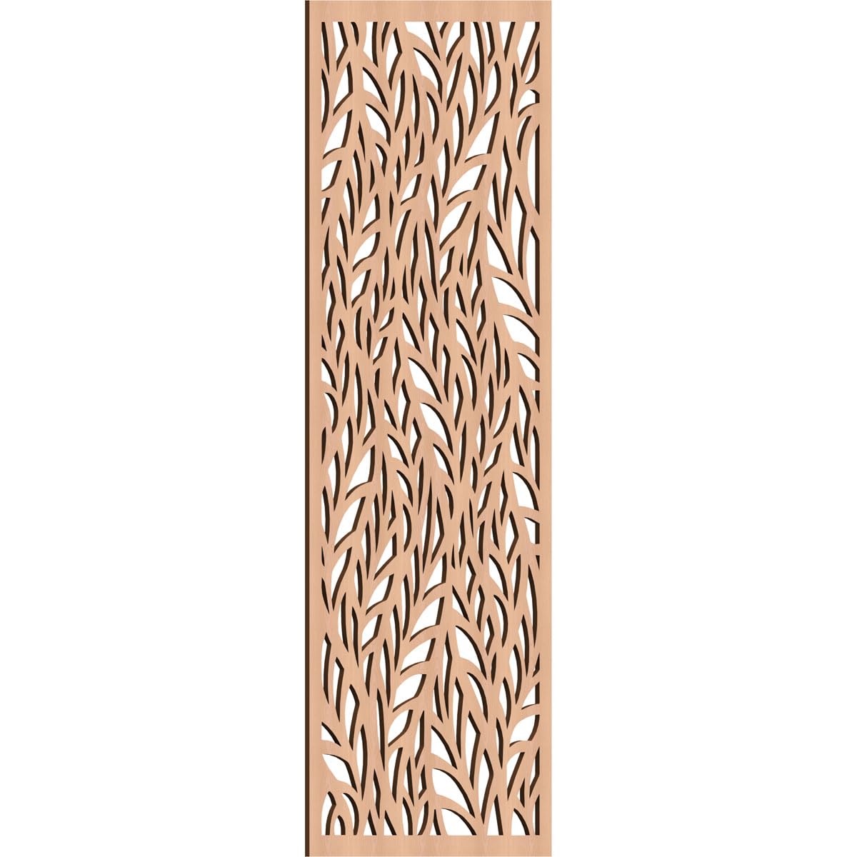 Ortonville Decorative Pierced Fretwork Wood Wall Panels, 19 3/8"W x 49 3/8"H x 1/4"T, Alder
