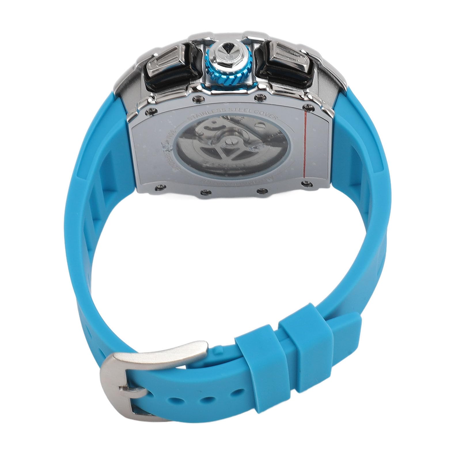 Męski Automatyczny Zegarek Mechaniczny Stylowy Pasek Silikonowy Wodoodporny do Codziennego Noszenia 30M Wodoodporny 42mm