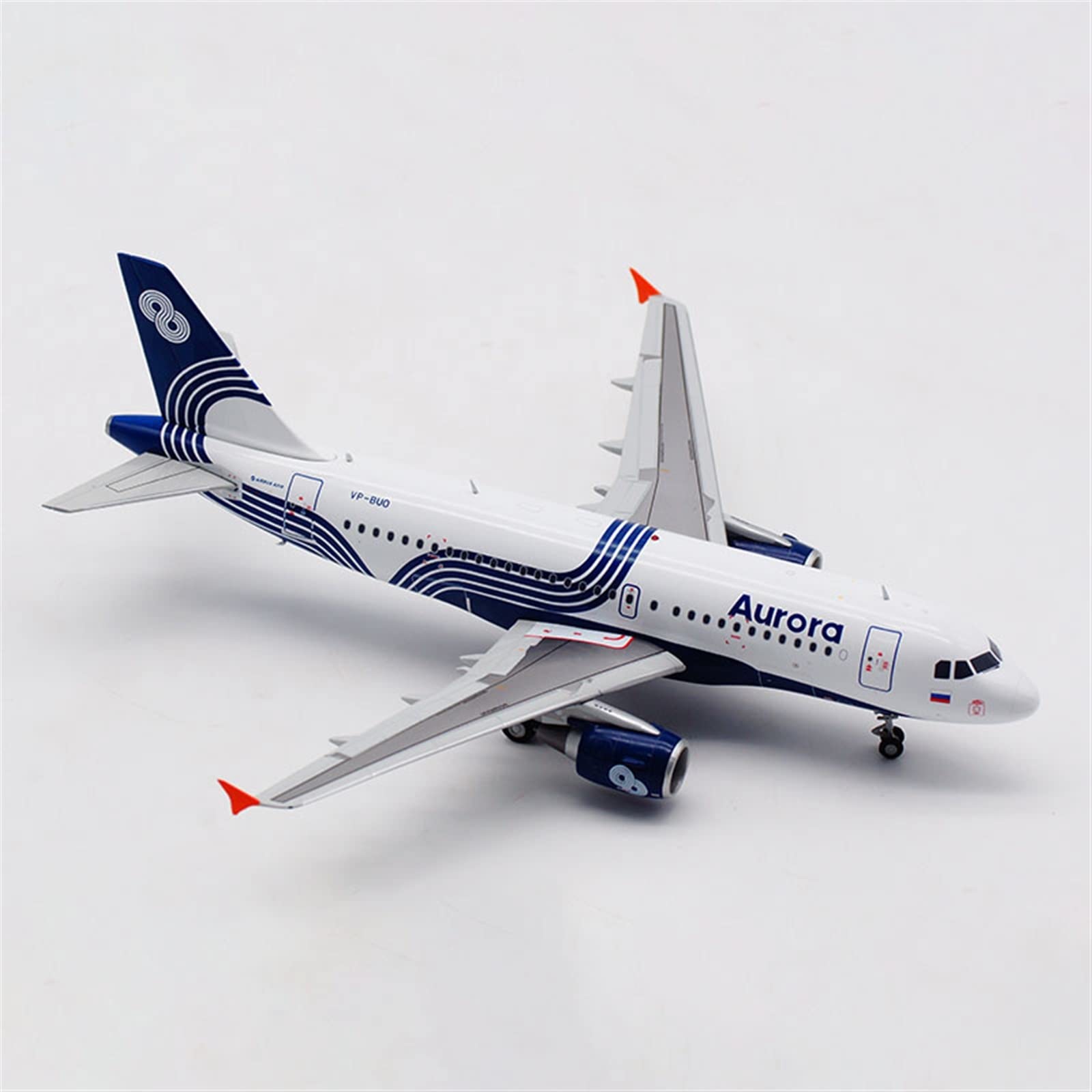 XJBTBA Model w skali 1 200 dla A319 Vp-buo Russian Aurora Airlines samolot odlewany ciśnieniowo samolot ze stopu z podstawą miniaturowy zestaw Hobby