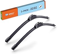 Vista 13 de Limpiaparabrisas de repuesto de 20 + 20 pulgadas para automóvil, limpiaparabrisas prémium para todas las estaciones, calidad de equipo original