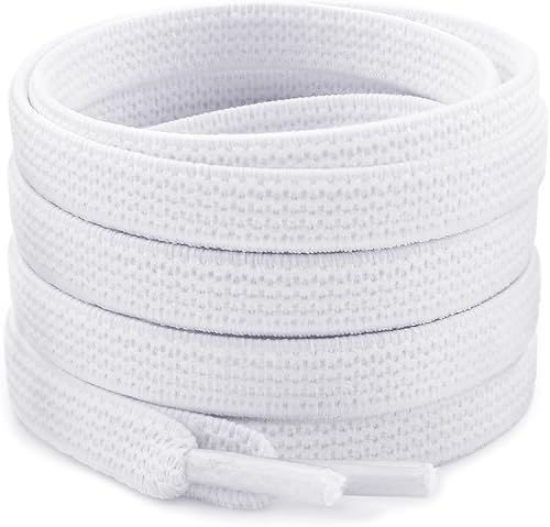 RJ-Sport 2 pares de cordones elásticos para adultos, cordones elásticos planos para tops altos