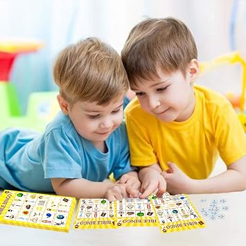 Fancy Land Bible Bingo Game for Kids 24 Players Vacation Bible School