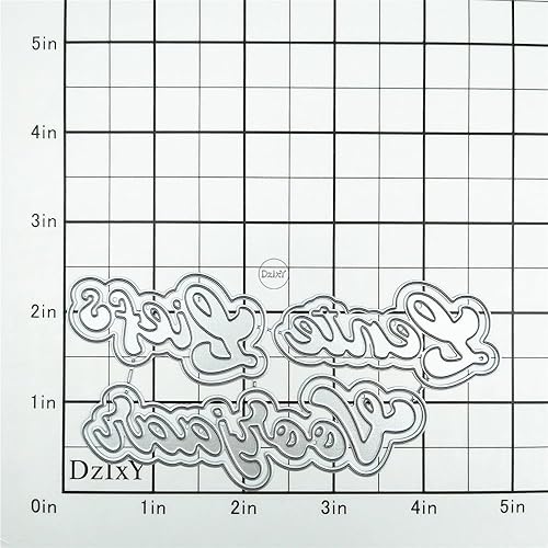 Vista 120 de DzIxY Troqueles de corte de metal con texto en inglés "I Love You" para hacer tarjetas, troquelados, troquelados, plantillas para máquina de álbumes