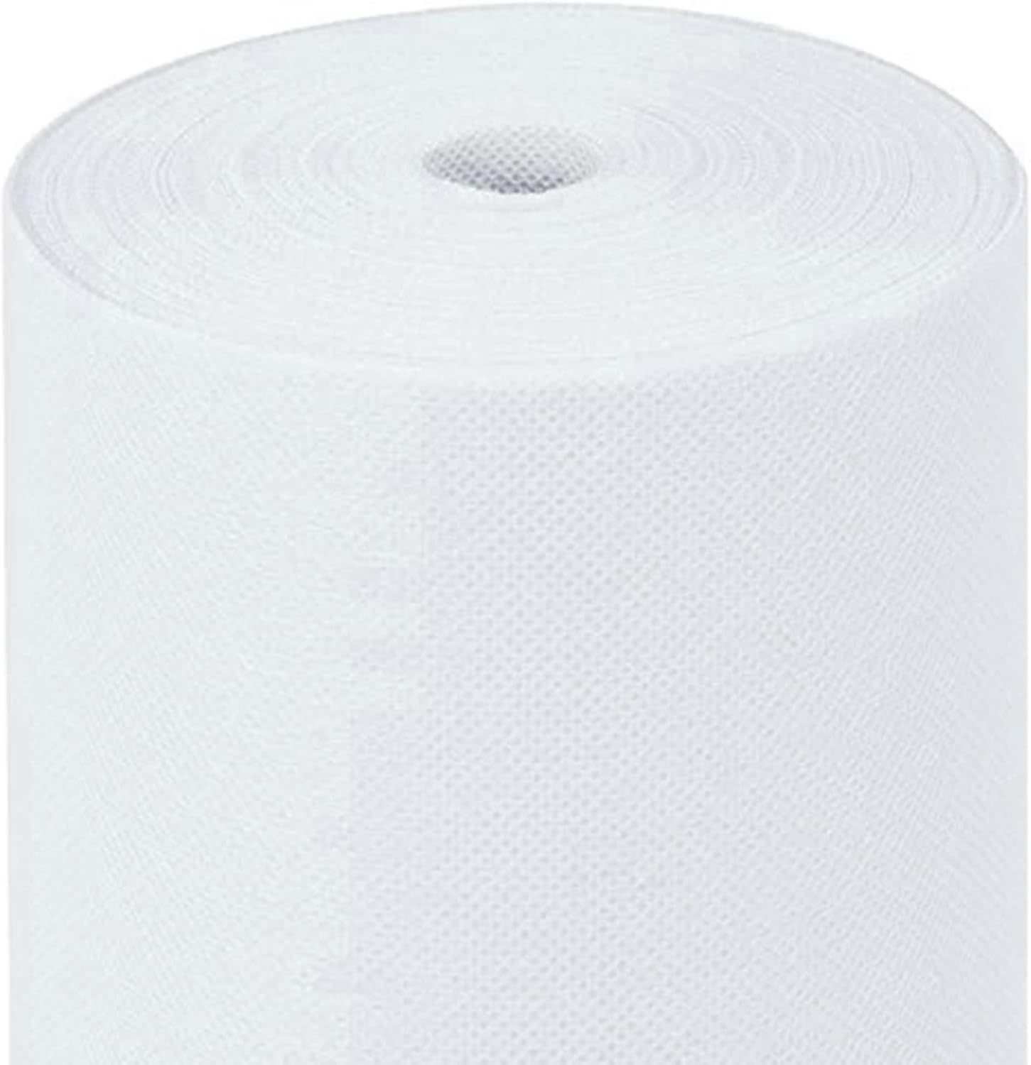 MAXI PRODUCTS - Rollo de Mantel TNT Precortado a 1,20 m - 1,2 x 48 m - Blanco - Tejido no Tejido Spunbond (TNT) - Desechable con Efecto Tela - Resistente a Líquidos - Catering - IMPERMEABLE
