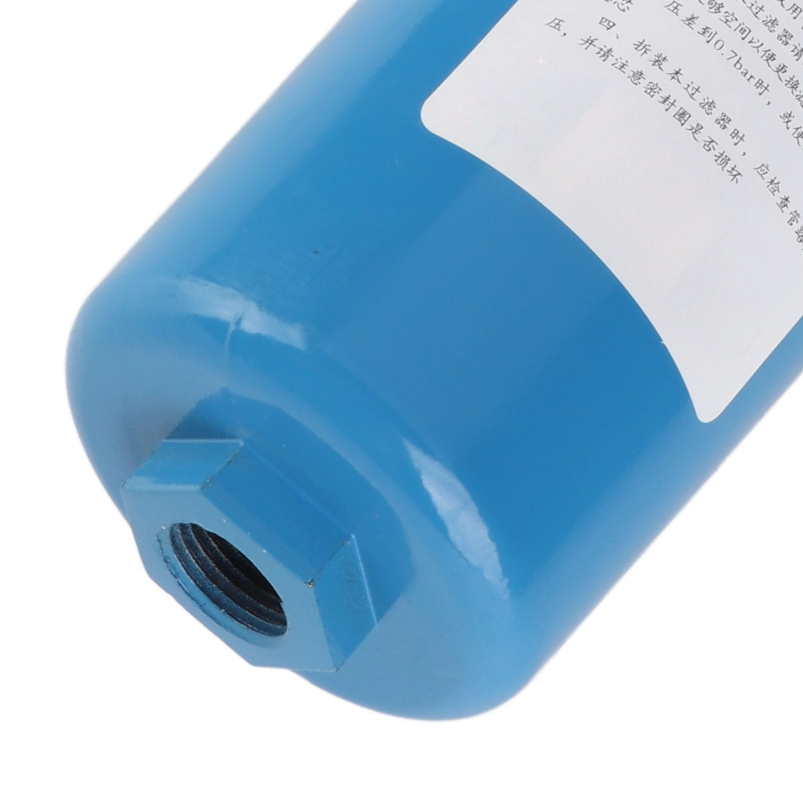 KUIDAMOS Filtre de Débit de Compresseur D'air, Boîtier Robuste en Alliage D'aluminium, Drainage Manuel Facile, 3cm, 1,0mpa, 1,5nm³/min, pour la Maison et le Garage (T-001)