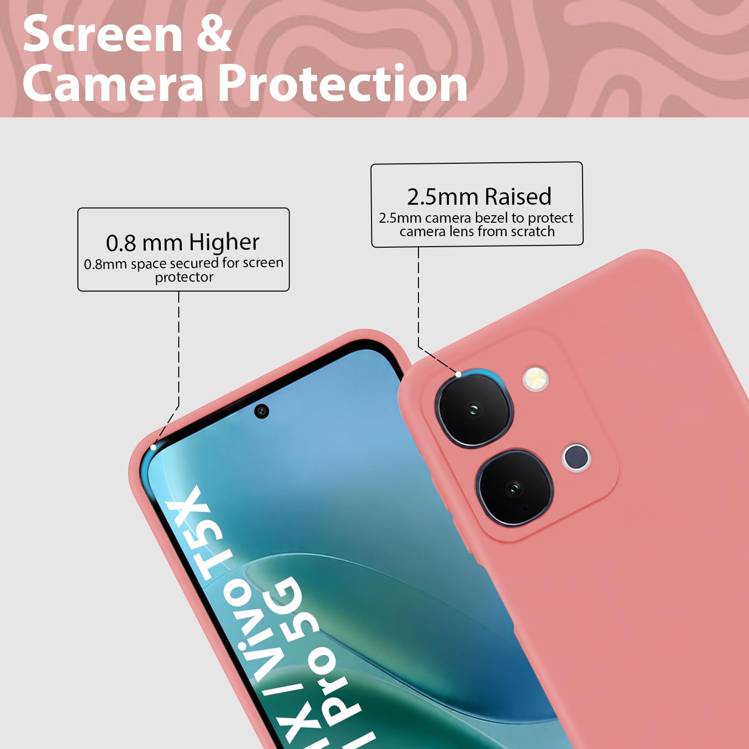 KACA Silicone Case for iQOO Z11X / Vivo T5X -3