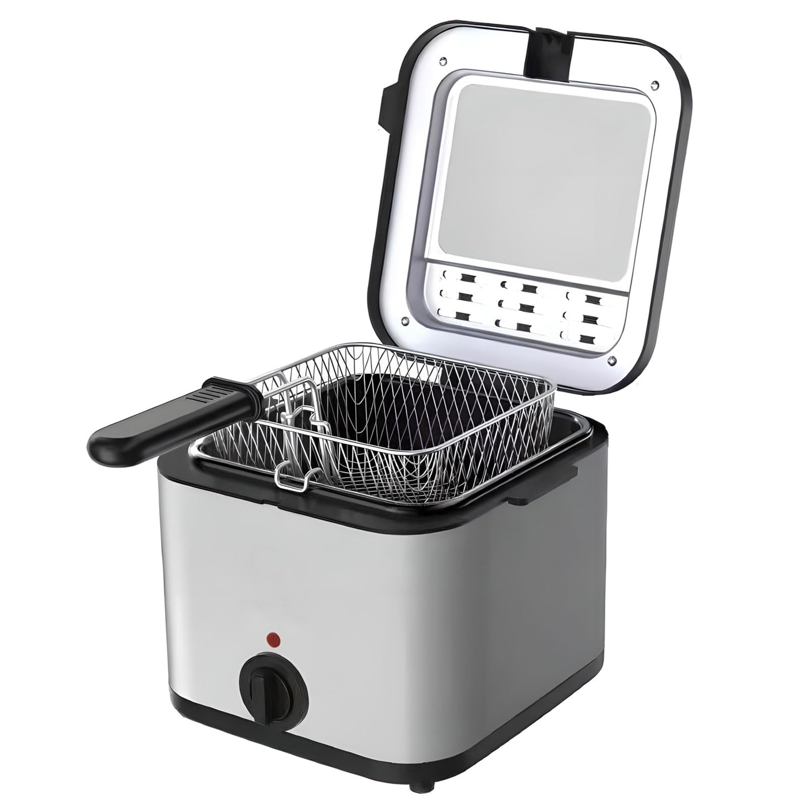 Friteuse électrique pour cuisine à domicile avec poignée isolante ergonomique