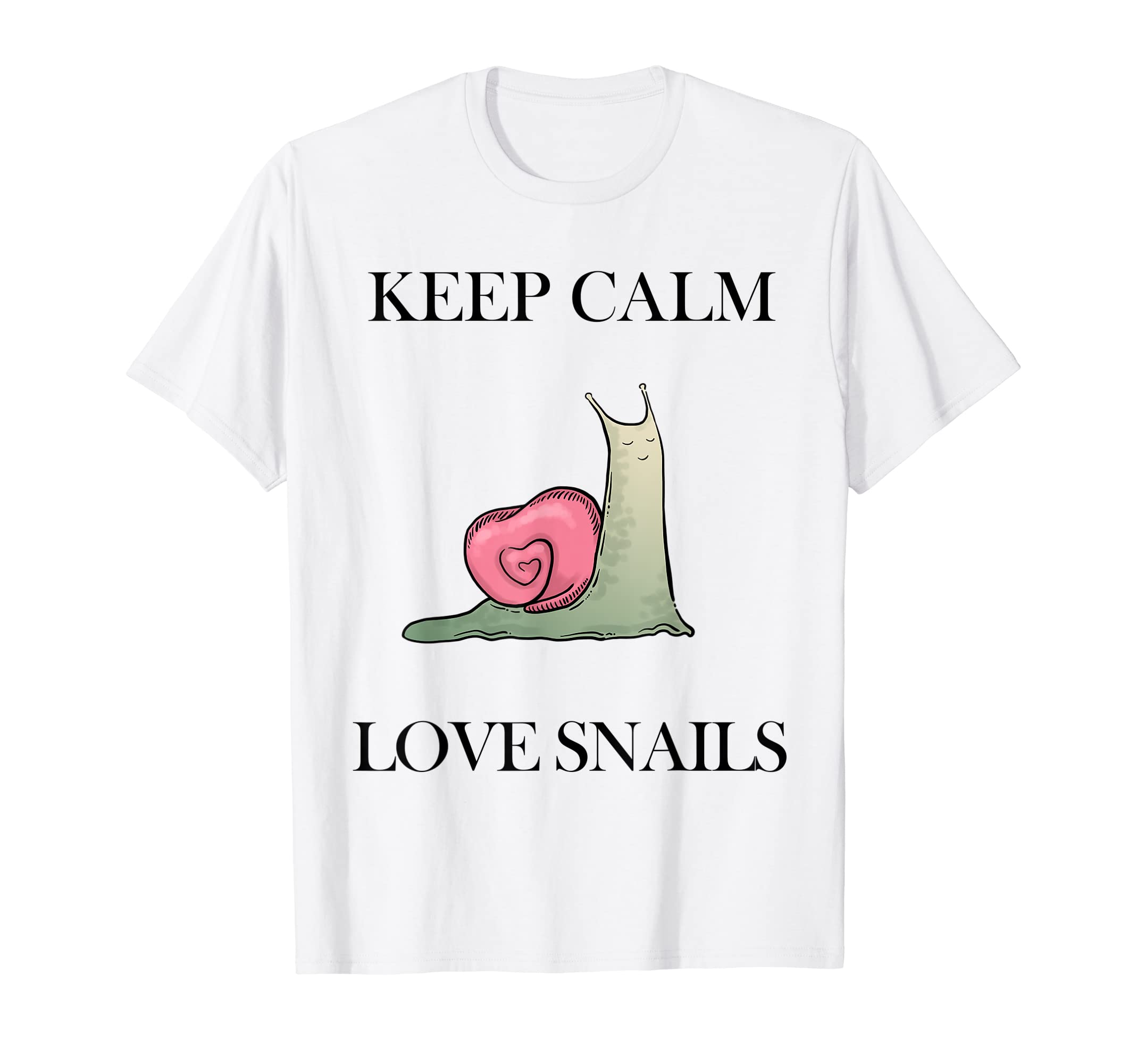 Keep Calm and Love Snails T Shirt by My Happy Snails T-Shirt