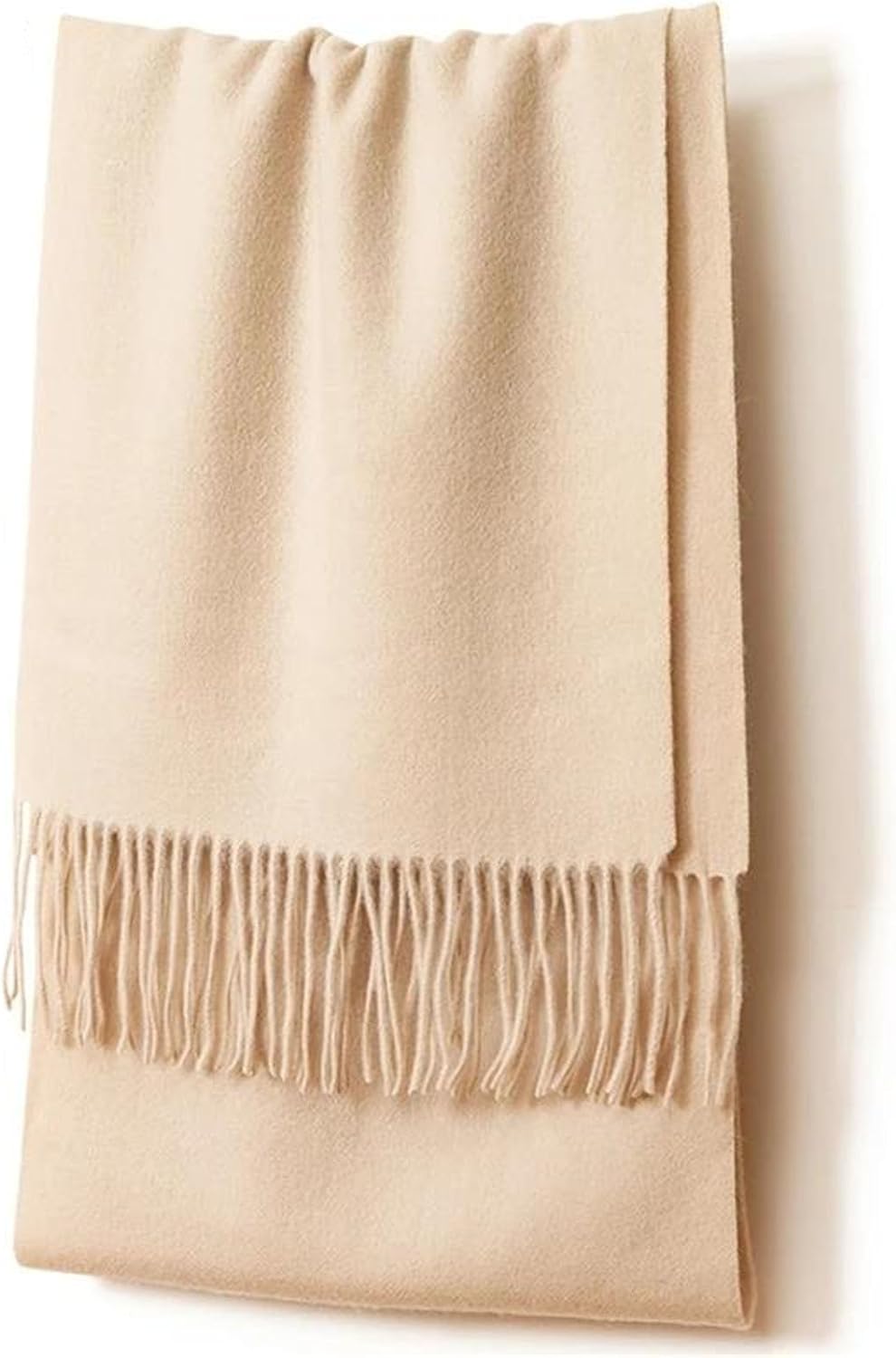 Unisex Wool Blend Scarf Warm Thick Shawl Soft Cozy Solid Color Winter Neck Warm Knit Wrap For Men And Women