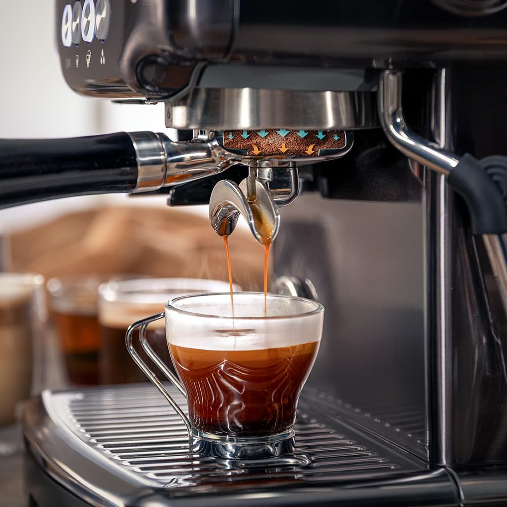 Cecotec Macchina Espresso Barista Power Espresso 20 Barista Steel & Grind. 2200W, 20Bar, Macinacaffè Conico, 2.1L Serbatoio Acqua, 180g Caffè, 30 Livelli, Thermoblock, Doppio Braccio, Accessori