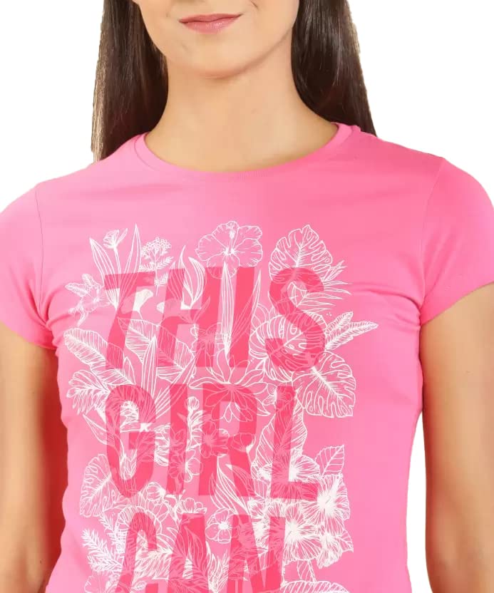 Image of Lyra Women's Cotton Regular Fit T-Shirt