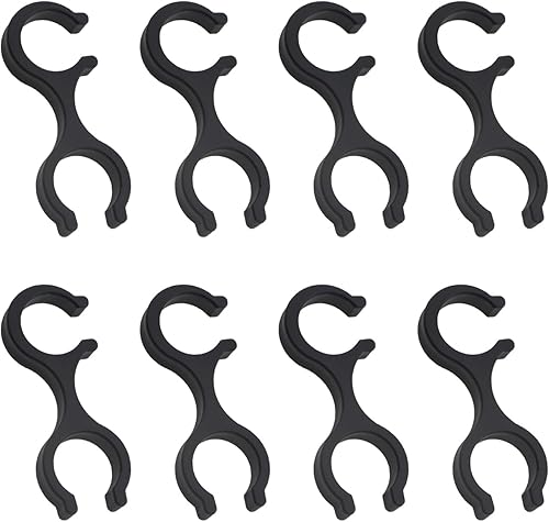 Bastón de senderismo al aire libre con hebilla de plástico negro, protector de punta de repuesto para nieve y barro, accesorios antideslizantes