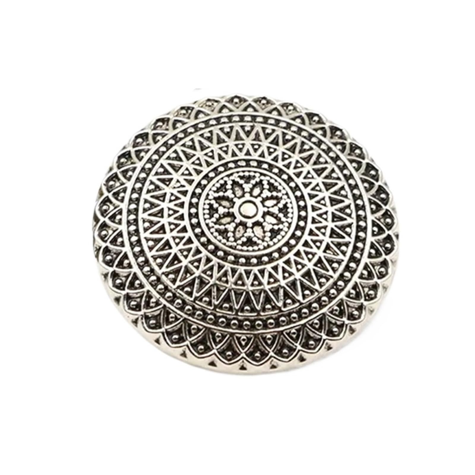 Botones de Costura 100 Uds. Botón de Metal cobre plateado antiguo Retro Jeans abrigo chaqueta botón ropa hebilla decorativa Accesorios