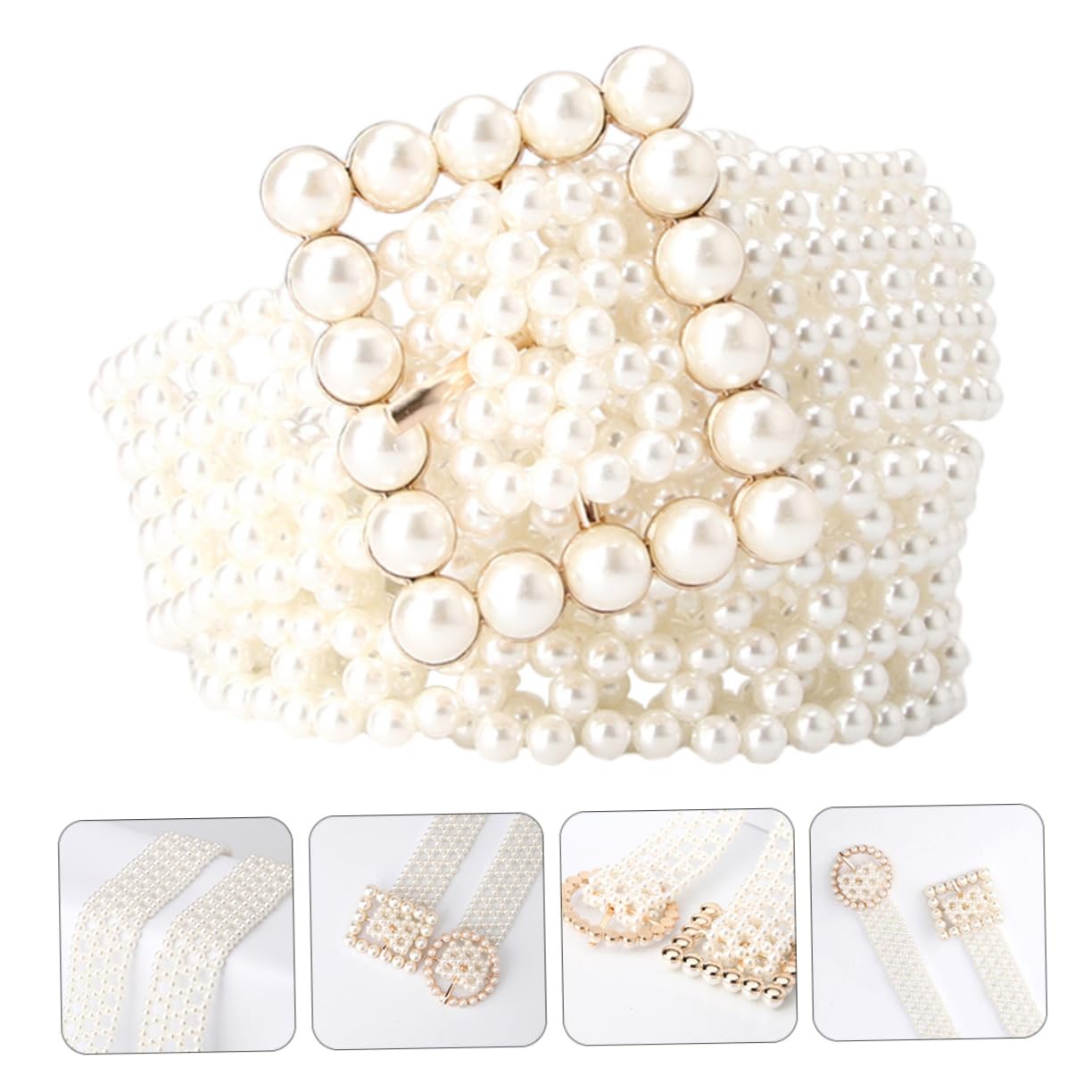 Cinturón Elástica Cinturilla De Perlas De Novia Decoración De Moda Cinturones De Vestidos De Novia Joyas De Moda Para Mujer Joyería De Las Niñas Faja Perlas De Imitación