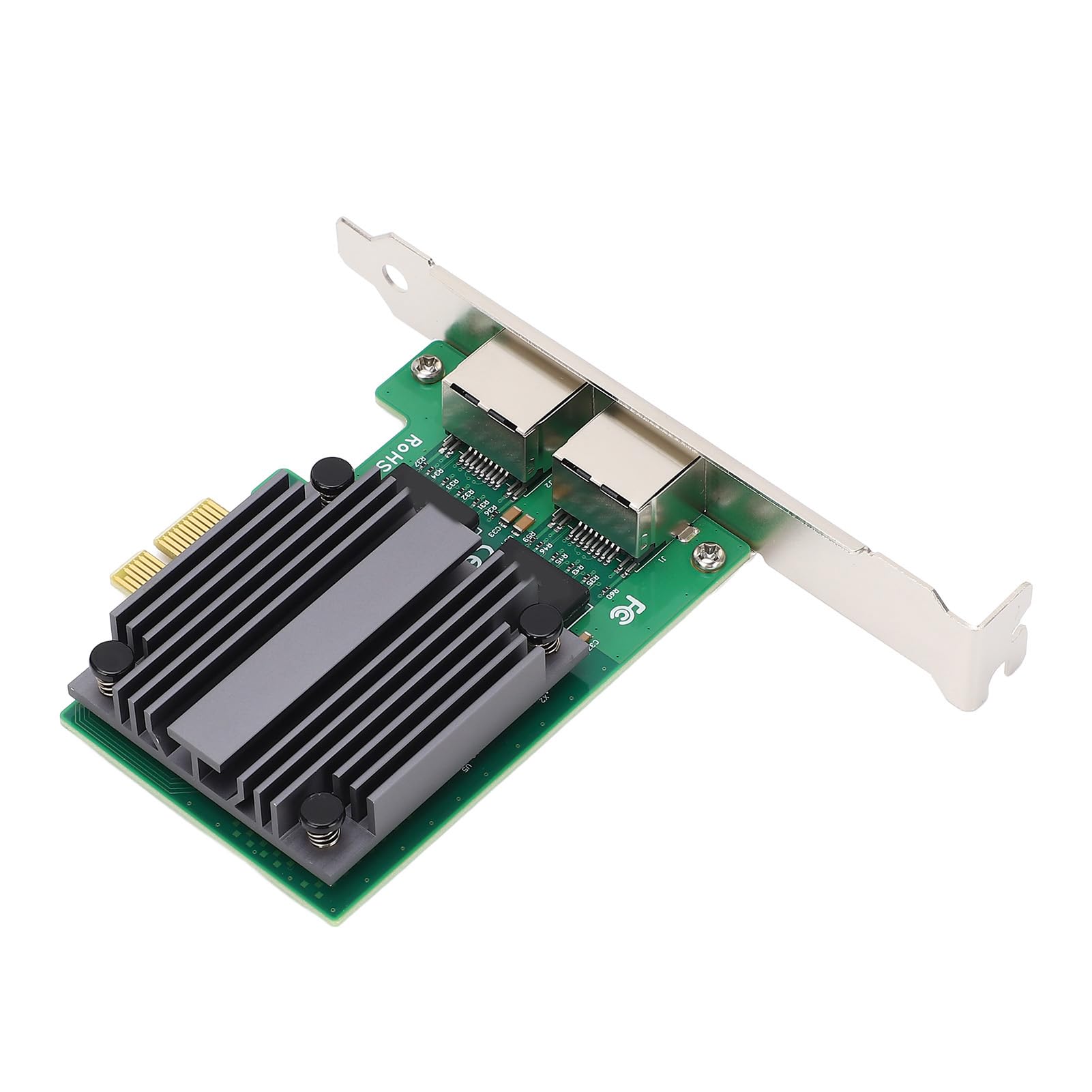 SIXRUN Scheda di Rete PCIe 2.5Gb Doppia Porta, Chip I225-V PCIex1 RJ45