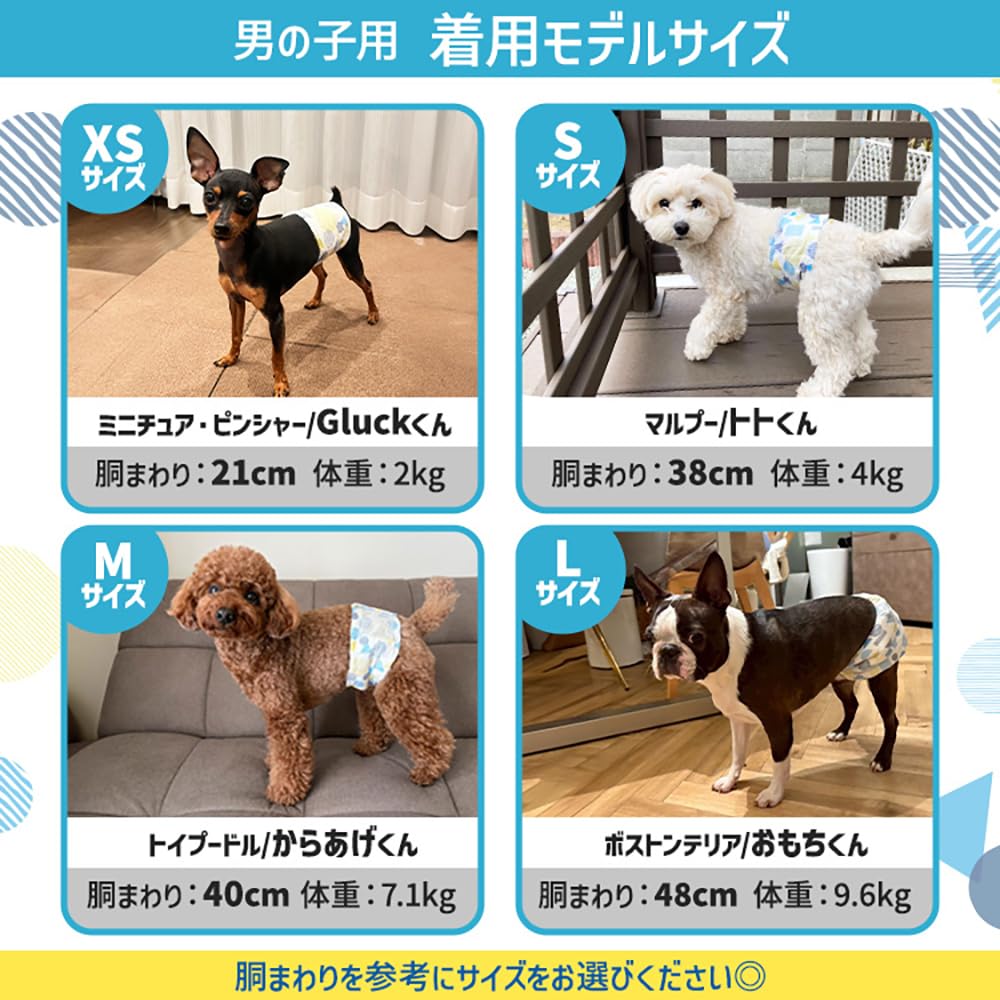 アイリスオーヤマ ピタフィット ペット用おむつ M 65枚入 男の子用 犬 おむつ 長時間 MNPD-M65 - 5