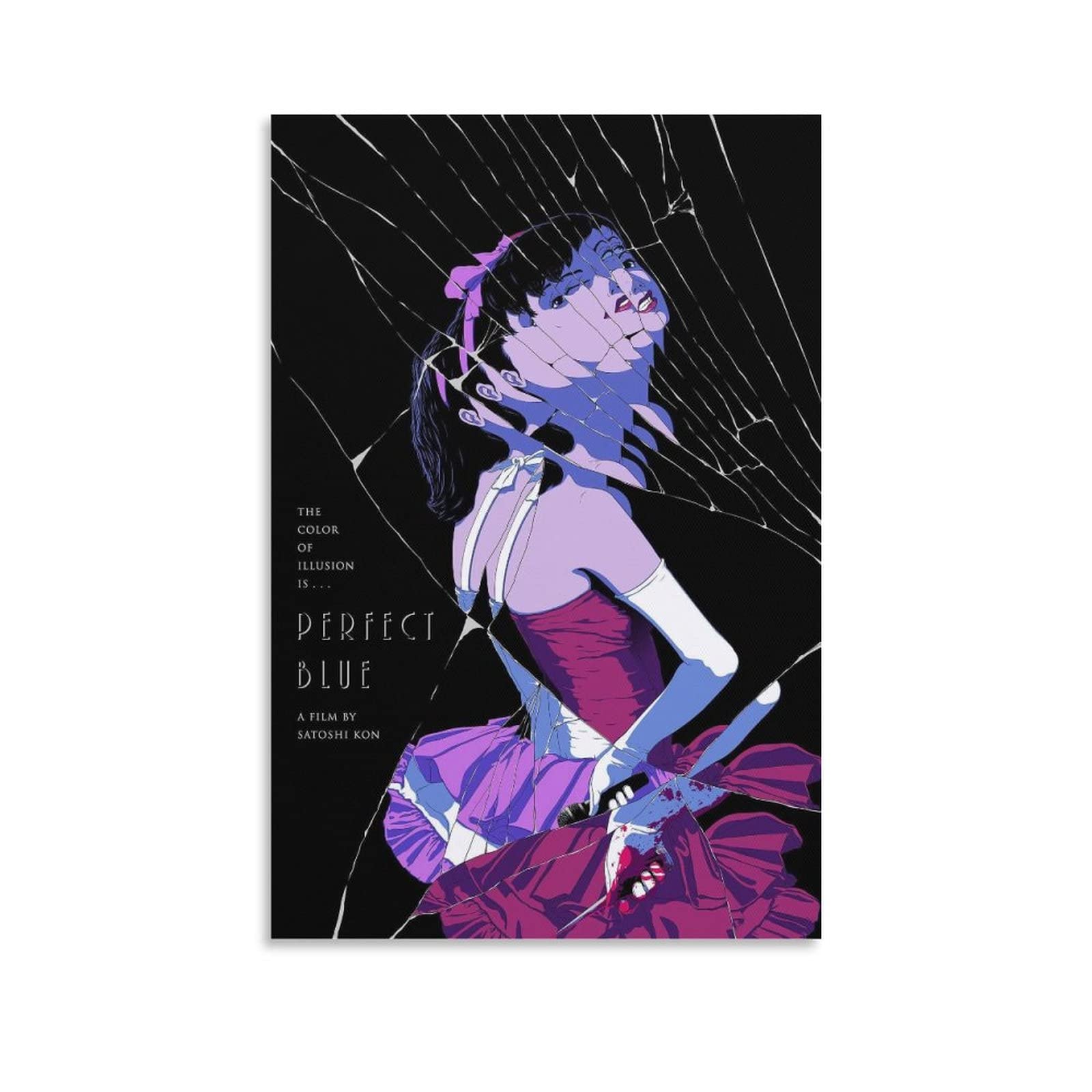 CHENXING Perfect Blue Movie Poster for Room Aesthetic Poster Decorative Painting Canvas Wall Art Living Room Posters Bedroom Painting 12x18inch(30x45cm)