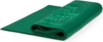 The Felt Store Craft Felt by The Yard Soft, Plush, Durable Felt Fabric for DIY Arts & Crafts, Decorations, Embroidery & Sewing Material | Assorted Colors Craft Supply Emerald Green